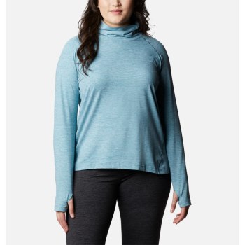 Columbia Ženske Majice S Kapuljačom - Bryce Canyon II Turtleneck Plus Size Plave | ZJYV-26951